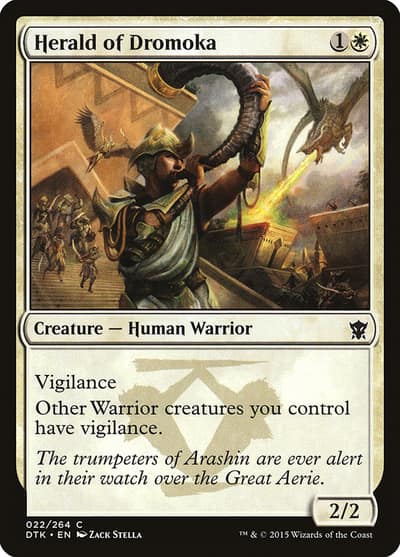 Herald of Dromoka 22 Dragons of Tarkir Magic card