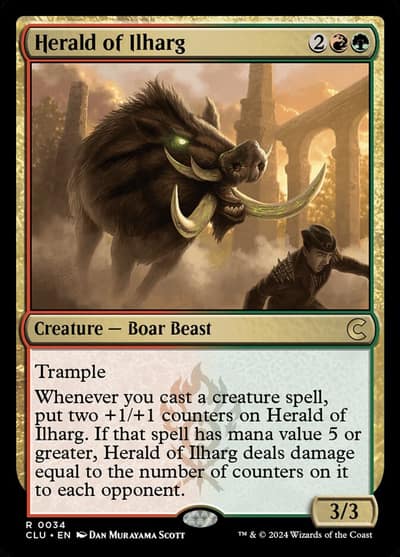 Herald of Ilharg 34 Ravnica: Clue Edition Magic card