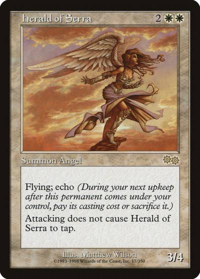 Herald of Serra 17 Urza's Saga Magic card