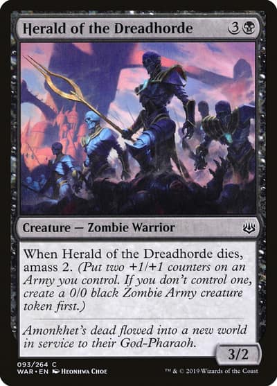 Herald of the Dreadhorde 93 War of the Spark Magic card