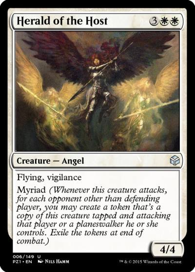 Herald of the Host PZ1-6 Legendary Cube Prize Pack Magic card