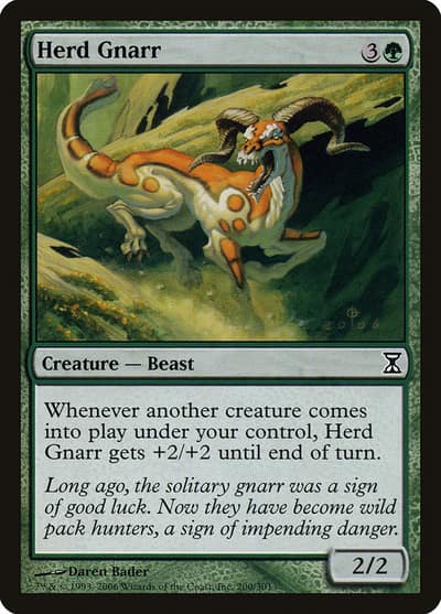 Herd Gnarr 200 Time Spiral Magic card