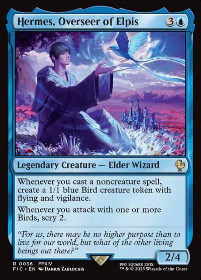 Hermes, Overseer of Elpis FIC-36 Final Fantasy Commander Magic card