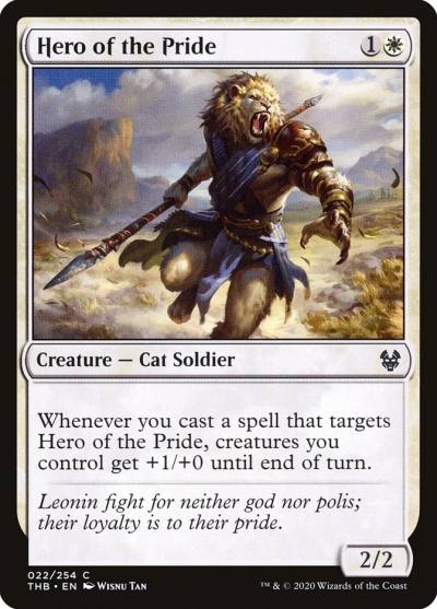 Hero of the Pride 22 Theros Beyond Death Magic card