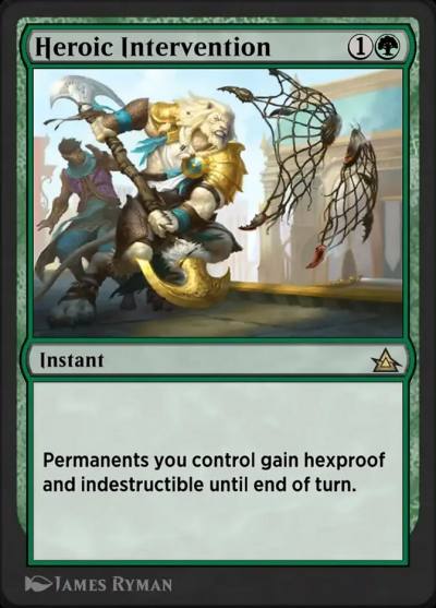 Heroic Intervention OMB-34 Through the Omenpaths Bonus Sheet Magic card