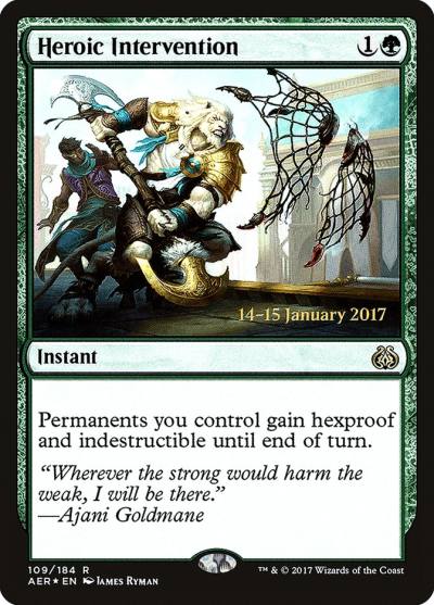 Heroic Intervention PAER-109S Aether Revolt Promos Magic card