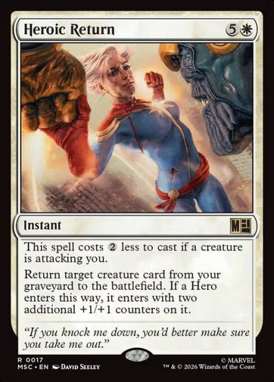 Heroic Return MSC-17 Marvel Super Heroes Commander Magic card