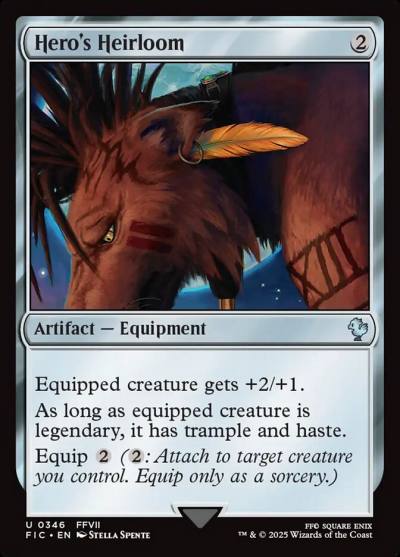 Hero's Heirloom FIC-346 Final Fantasy Commander Magic card