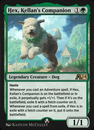 Hex, Kellan's Companion YWOE-14 Alchemy: Wilds of Eldraine Magic card