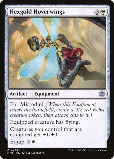 Hexgold Hoverwings ONE-14 Phyrexia: All Will Be One Magic card