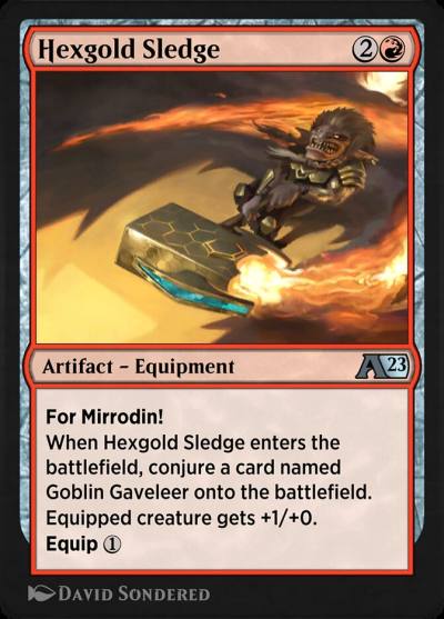 Hexgold Sledge YONE-11 Alchemy: Phyrexia Magic card