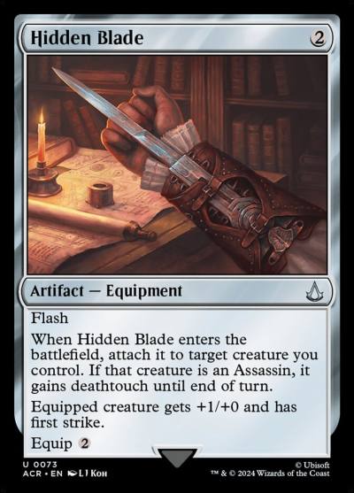Hidden Blade ACR-73 Assassin's Creed Magic card