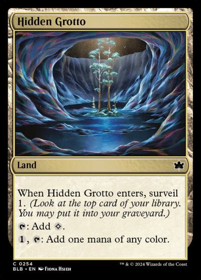Hidden Grotto BLB-254 Bloomburrow Magic card