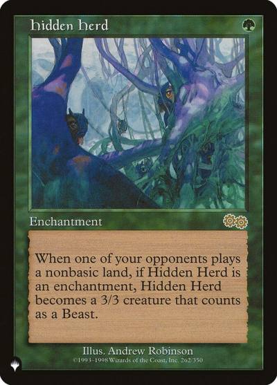 Hidden Herd PLST-USG-262 The List Magic card