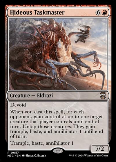 Hideous Taskmaster 57 Modern Horizons 3 Commander Magic card
