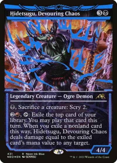 Hidetsugu, Devouring Chaos NEO-431 Kamigawa: Neon Dynasty Magic card