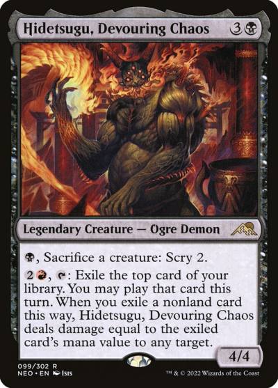 Hidetsugu, Devouring Chaos NEO-99 Kamigawa: Neon Dynasty Magic card