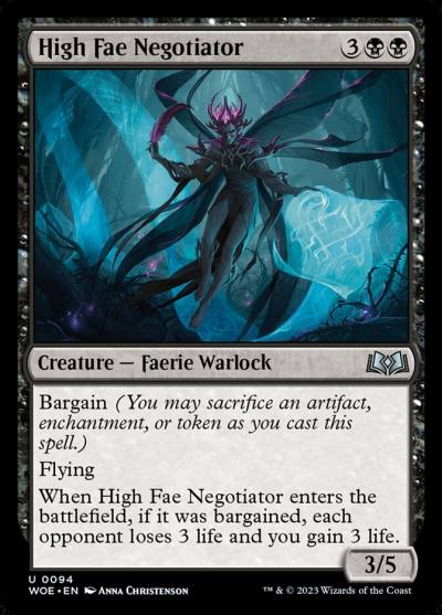 High Fae Negotiator WOE-94 Wilds of Eldraine Magic card