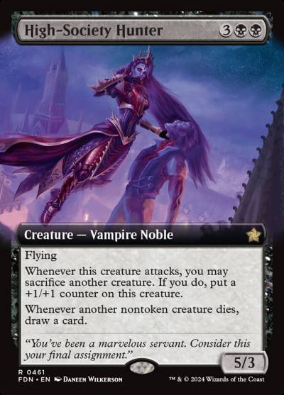 High-Society Hunter FDN-461 Foundations Magic card