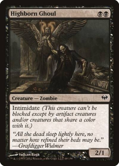 Highborn Ghoul 68 Dark Ascension Magic card
