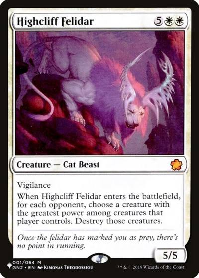 Highcliff Felidar PLST-GN2-1 The List Magic card