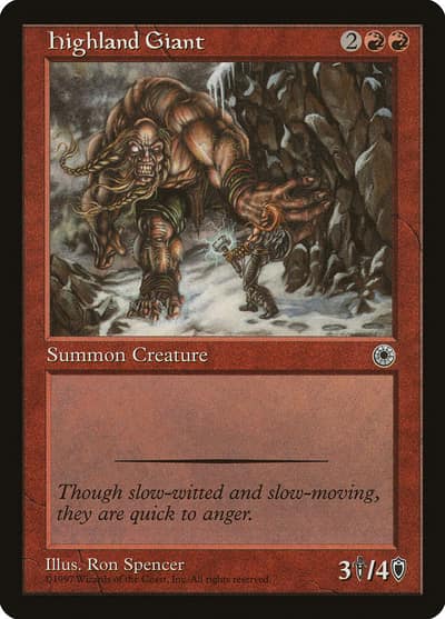 Highland Giant 132 Portal Magic card