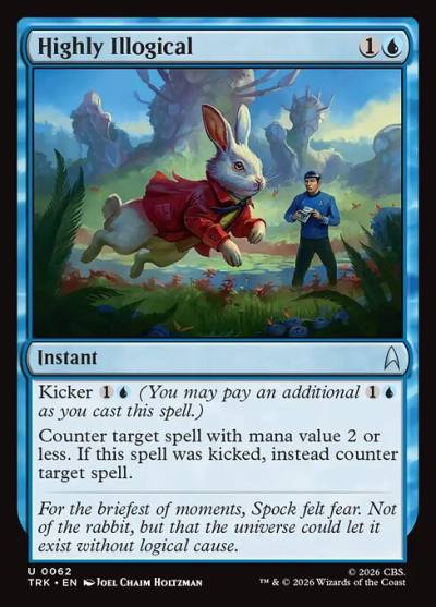 Highly Illogical TRK-62 Star Trek Magic card