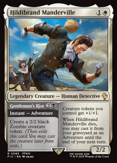 Hildibrand Manderville // Gentleman's Rise FIC-83 Final Fantasy Commander Magic card