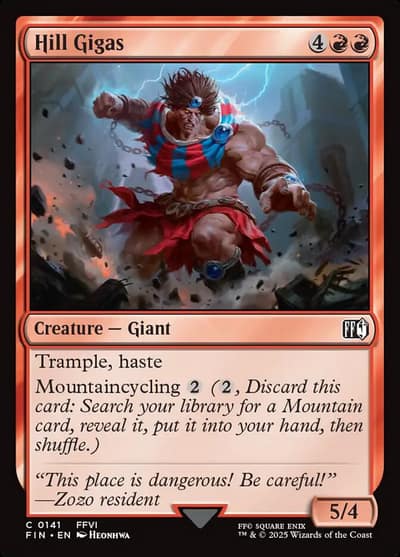 Hill Gigas 141 Final Fantasy Magic card