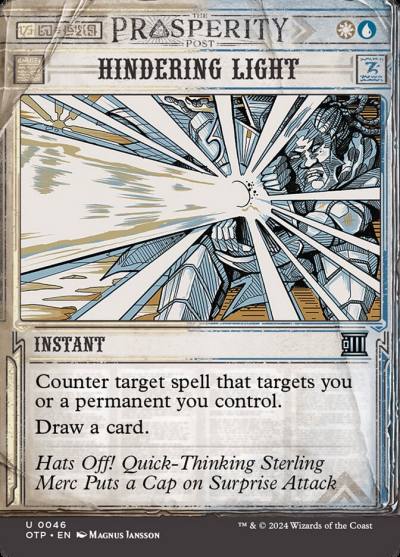 Hindering Light OTP-46 Breaking News Magic card
