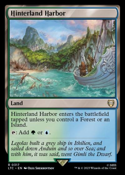 Hinterland Harbor LTC-317 Tales of Middle-earth Commander Magic card