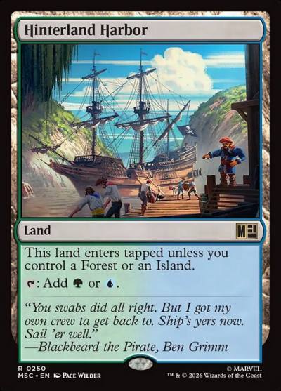 Hinterland Harbor MSC-250 Marvel Super Heroes Commander Magic card