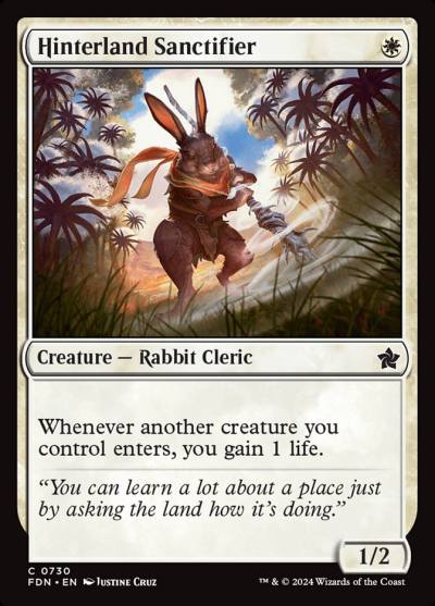 Hinterland Sanctifier FDN-730 Foundations Magic card