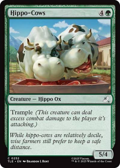 Hippo-Cows TLE-252 Avatar: The Last Airbender Eternal Magic card
