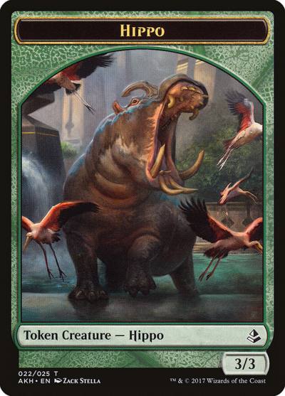 Hippo TAKH-22 Amonkhet Tokens Magic card