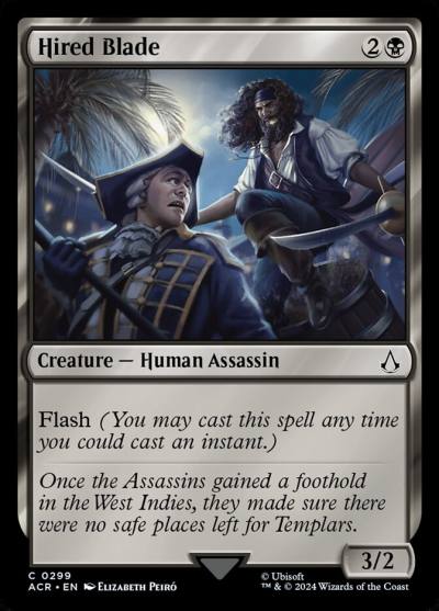 Hired Blade ACR-299 Assassin's Creed Magic card
