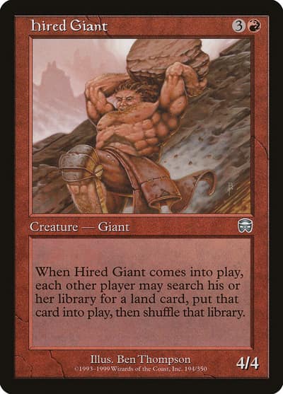 Hired Giant 194 Mercadian Masques Magic card