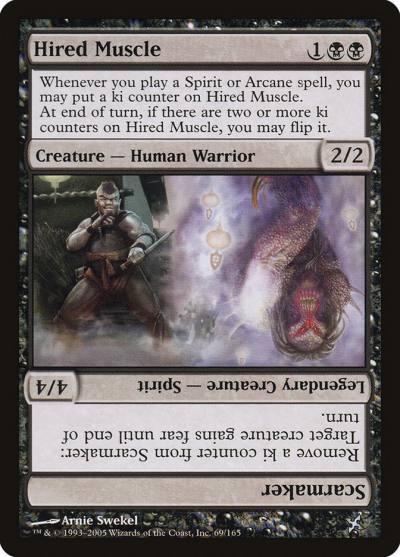 Hired Muscle // Scarmaker 69 Betrayers of Kamigawa Magic card