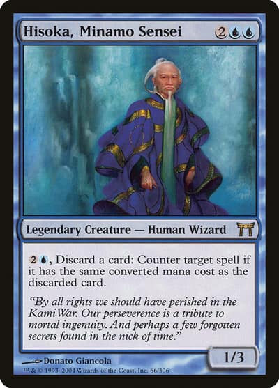 Hisoka, Minamo Sensei 66 Champions of Kamigawa Magic card