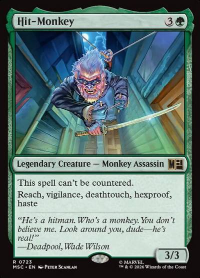 Hit-Monkey MSC-723 Marvel Super Heroes Commander Magic card