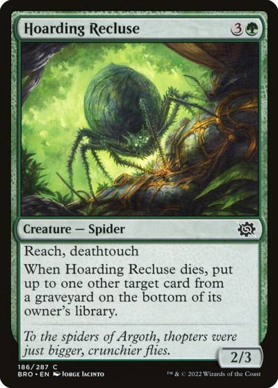 Hoarding Recluse BRO-186 The Brothers' War Magic card