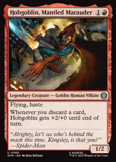 Hobgoblin, Mantled Marauder SPM-80 Marvel's Spider-Man Magic card