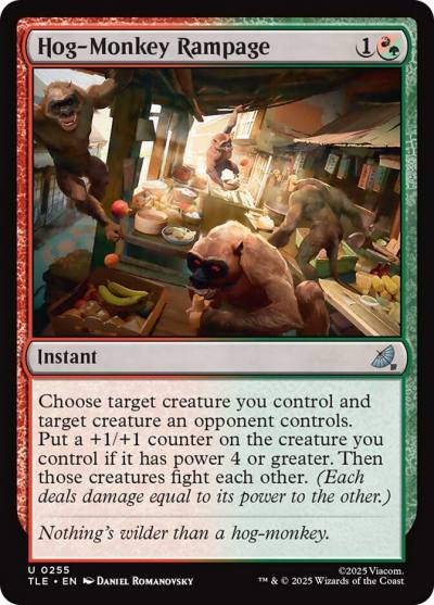 Hog-Monkey Rampage TLE-255 Avatar: The Last Airbender Eternal Magic card