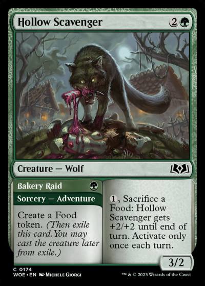 Hollow Scavenger // Bakery Raid 174 Wilds of Eldraine Magic card