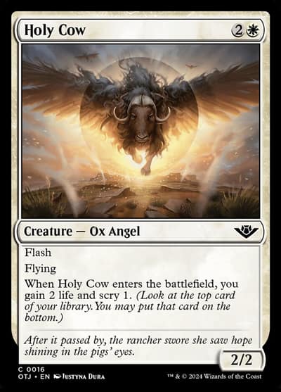 Holy Cow 16 Outlaws of Thunder Junction Magic card
