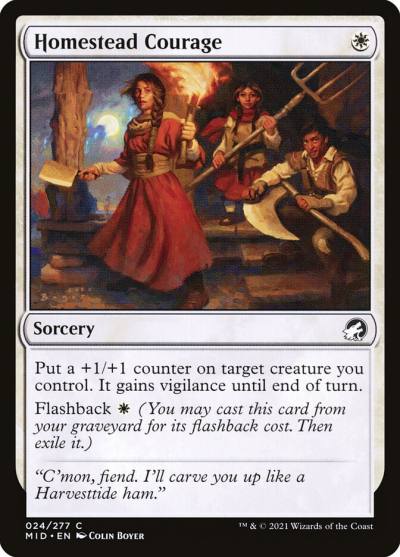 Homestead Courage MID-24 Innistrad: Midnight Hunt Magic card