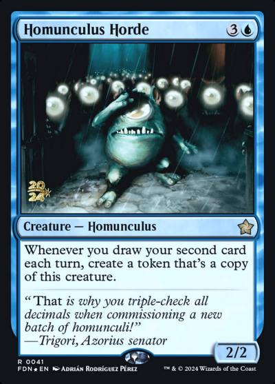 Homunculus Horde PFDN-41S Foundations Promos Magic card