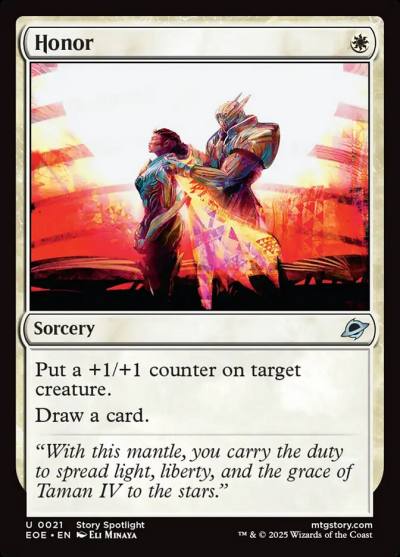 Honor EOE-21 Edge of Eternities Magic card
