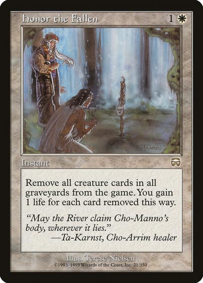 Honor the Fallen MMQ-21 Mercadian Masques Magic card