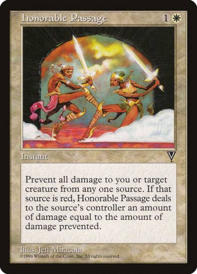 Honorable Passage VIS-7 Visions Magic card